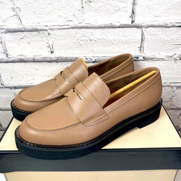 BCBGeneration Shoes - BCBGeneration Women's Sabin Loafer Platform, Size 8 Taupe Tan NEW Boho Chic